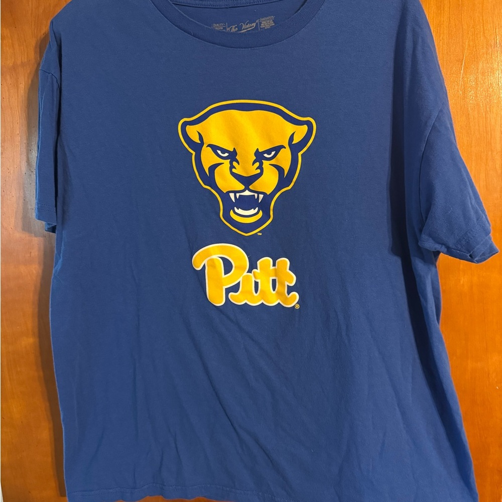 Blue Pitt T-Shirt with Panther Logo